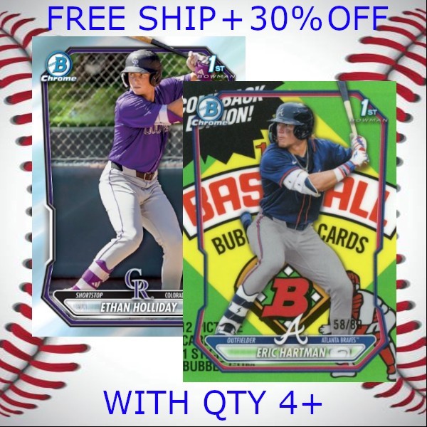 2026 Bowman + Chrome + Prospects + Parallels Inserts – Baseball – Pick