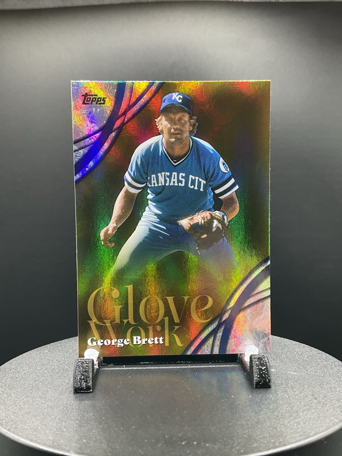 2026 Topps Series 2 Glove Work Holo Foil GW-2 George Brett Kansas City Royals 🔥