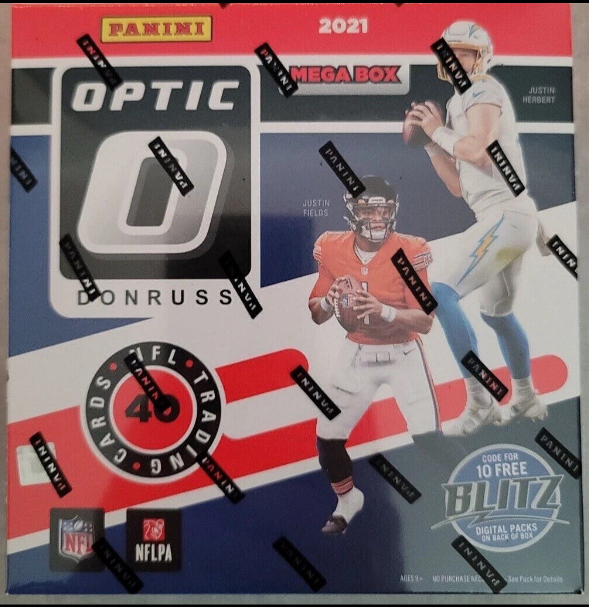 2021 Nfl Donruss Optic Football Mega Box Fanatics Exclusive 40 Cards New Panini
