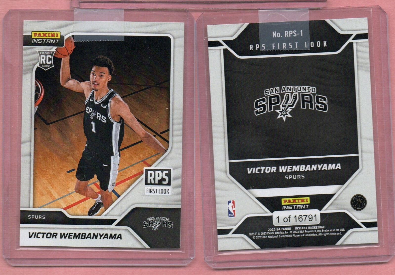 Victor Wembanyama 2023-24 Panini Instant NBA RPS First Look Spurs #1 PR 16791