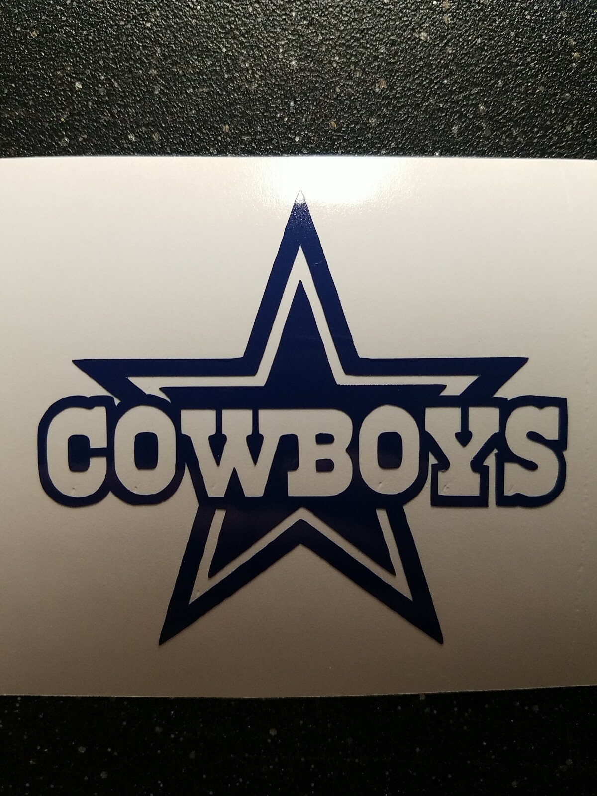 Dallas Cowboys 2.5″ H vinyl Decal Car/Truck Cornholes – Laptops windows copss