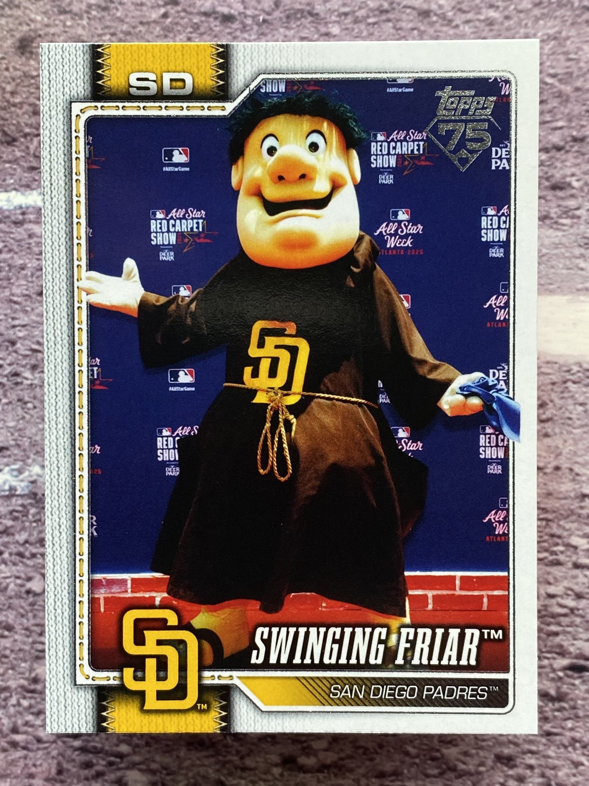 Swinging Friar 2026 Topps Mascots #M-29 San Diego Padres