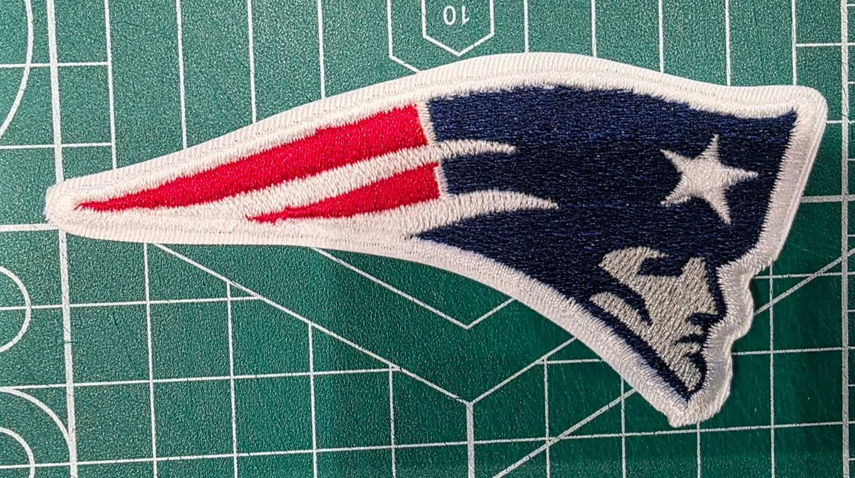 New England Patriots 3″ Iron /Sew On Embroidered Football Logo NFL