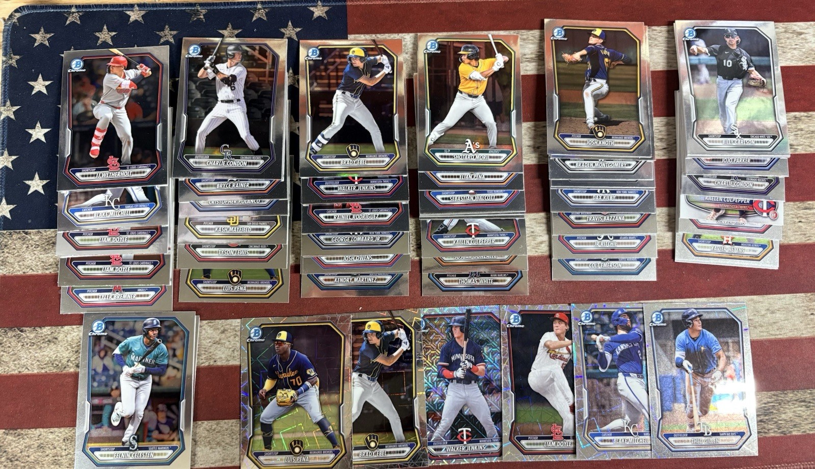 2026 Bowman Chrome Prospect Lot 65 Cards
