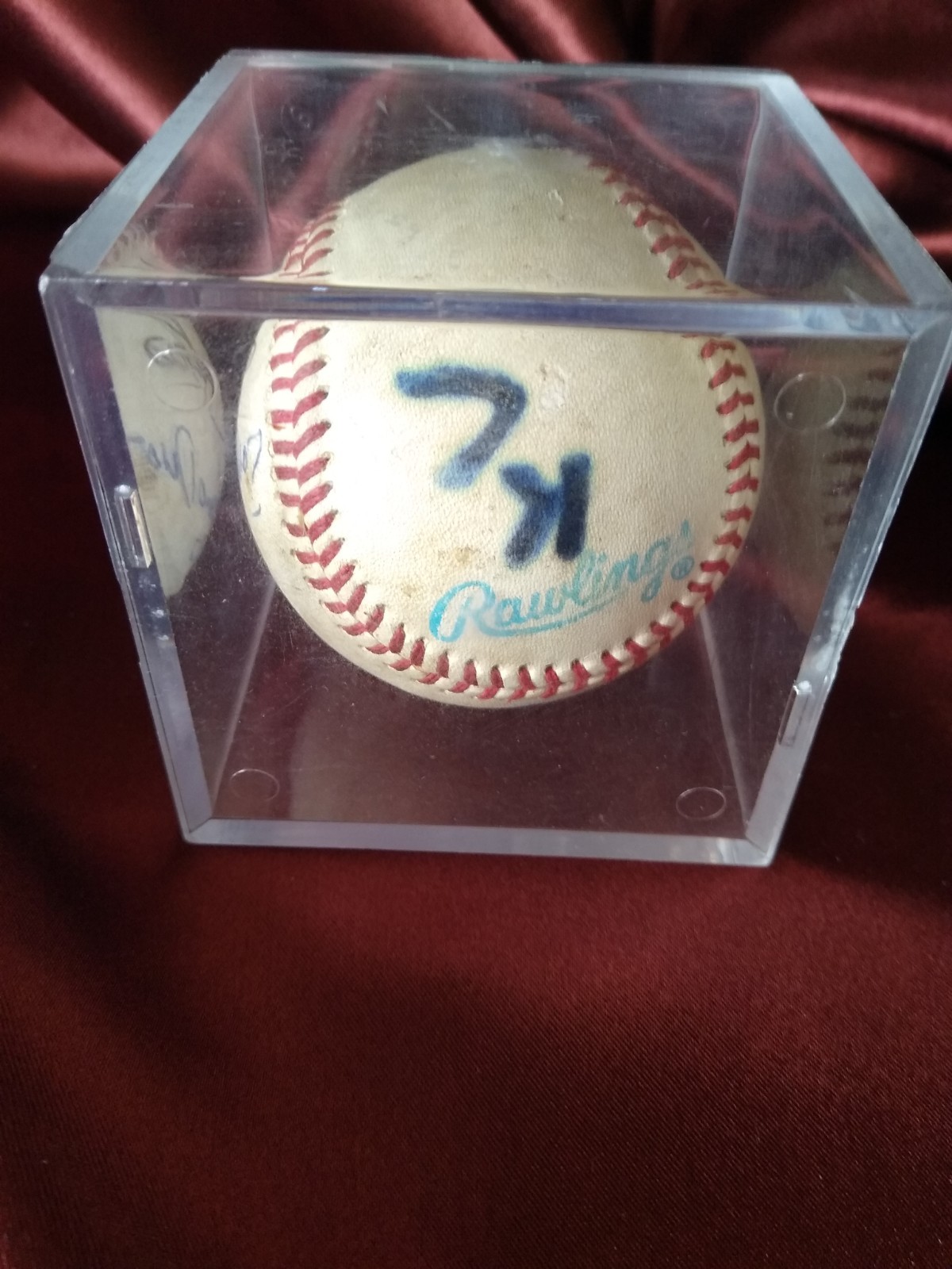 Early 2000s Kane County Cougars Autographed Game Used Baseball Unknown Players