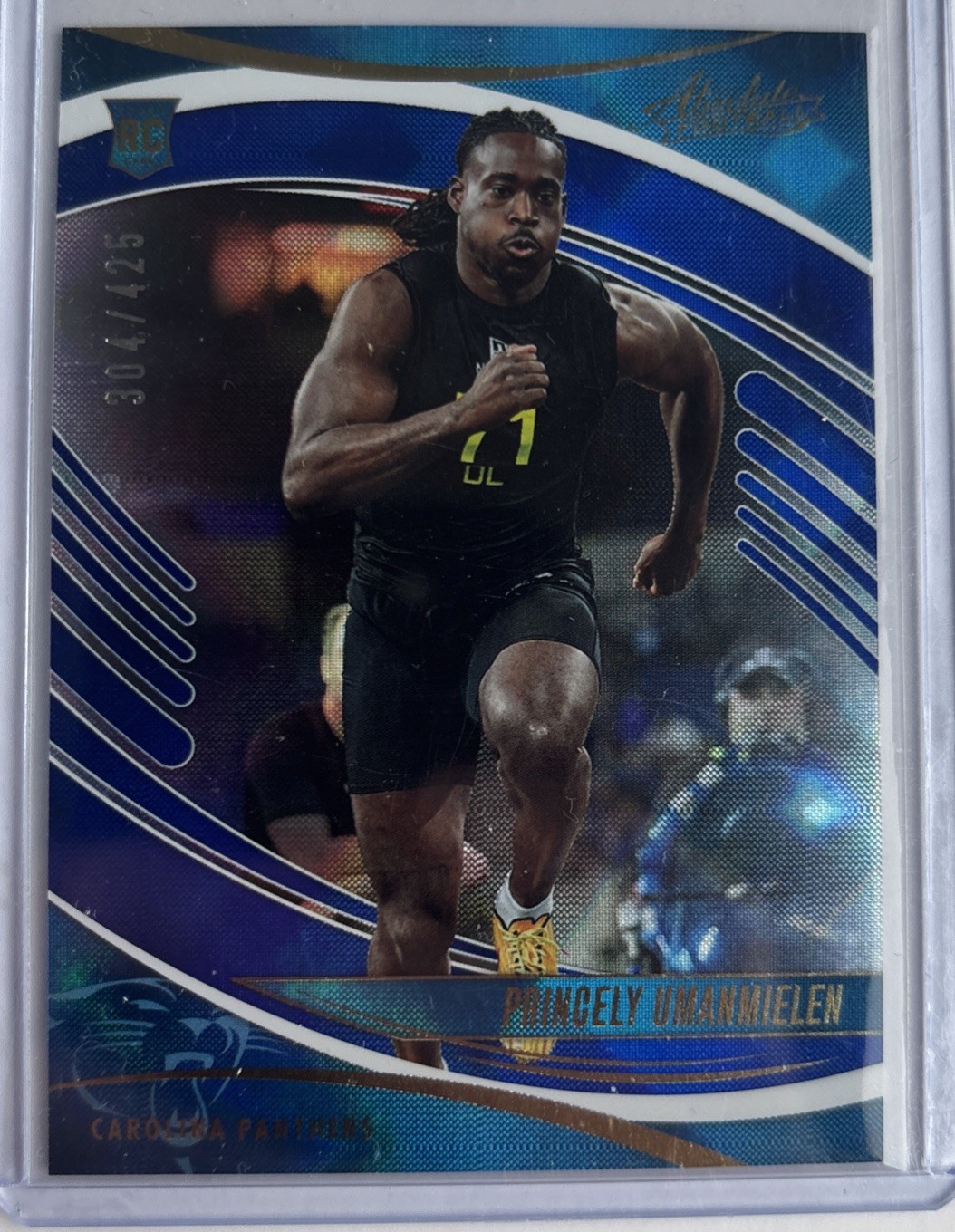 2025 Panini Absolute – Rookies Princely Umanmielen #169 Blue Diamonds /425 (RC)