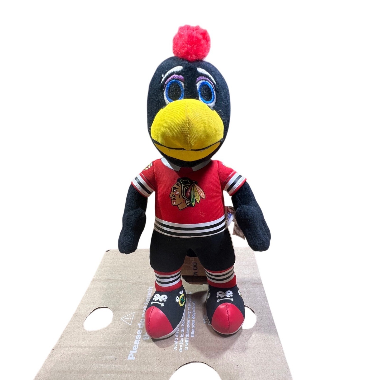 Bleacher Creatures Chicago Blackhawks Tommy Plush Mascot Doll 10 inch