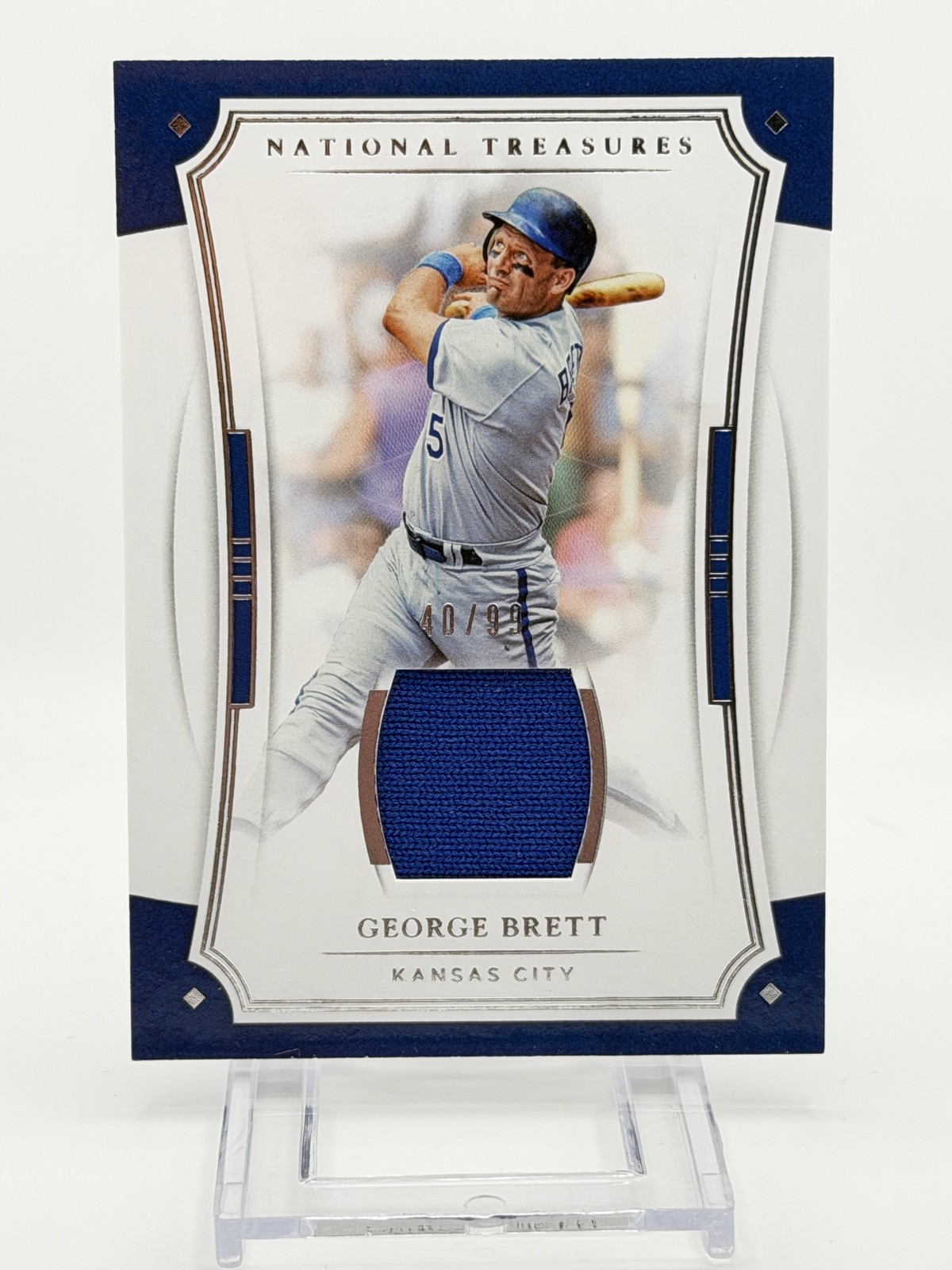 2017 Panini National Treasures GEORGE BRETT patch – #/99