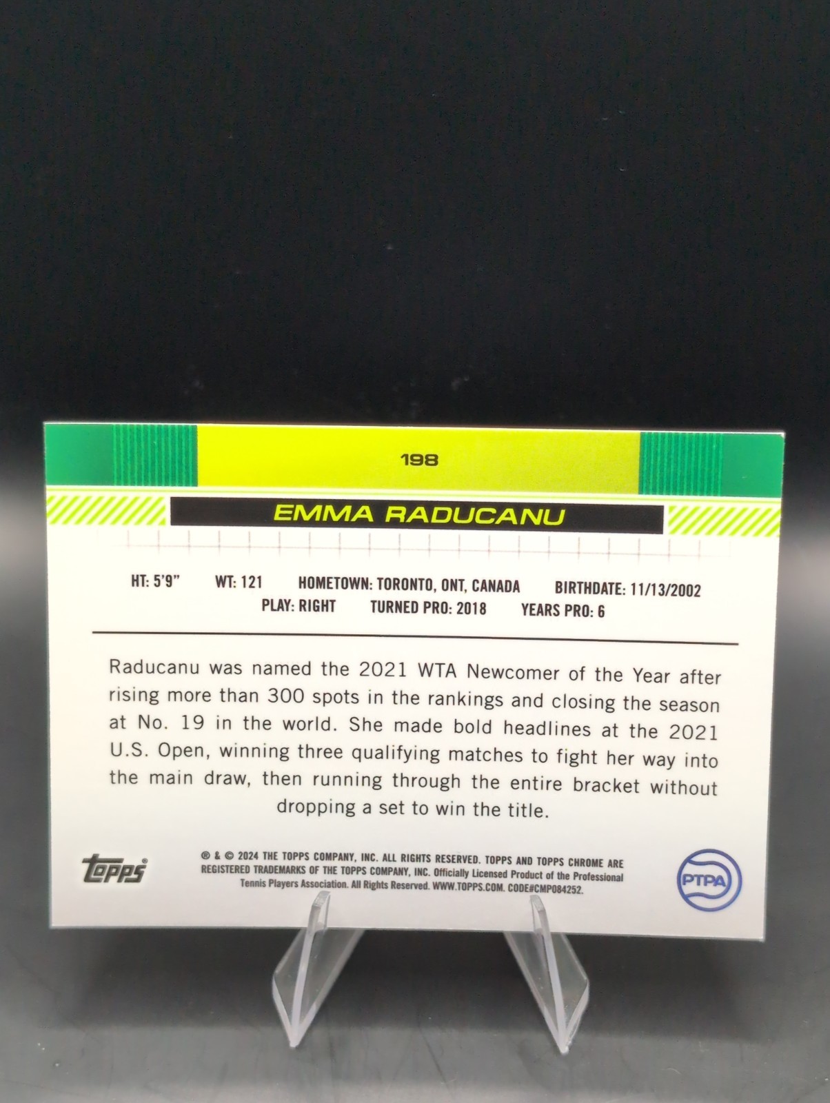 2024 Topps Chrome – Emma Raducanu #198