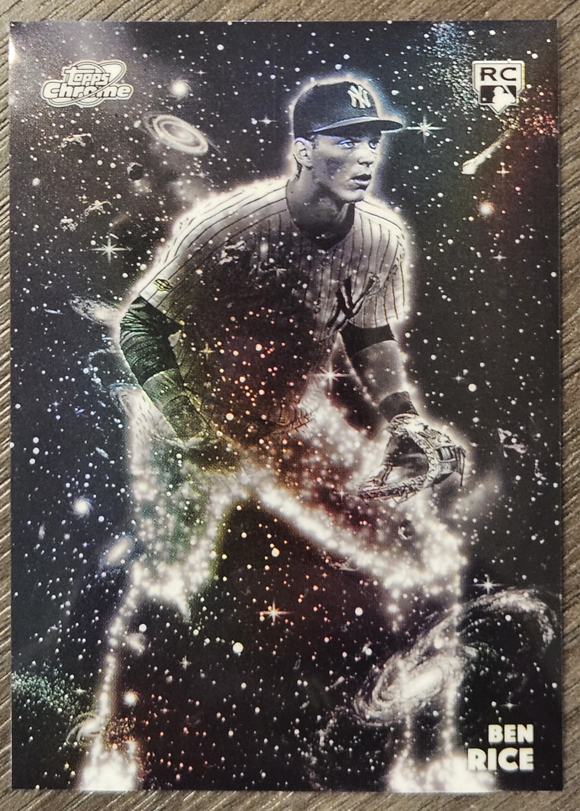 2025 Topps Cosmic Chrome Ben Rice #174 Constellation SSP. RC. New York Yankees
