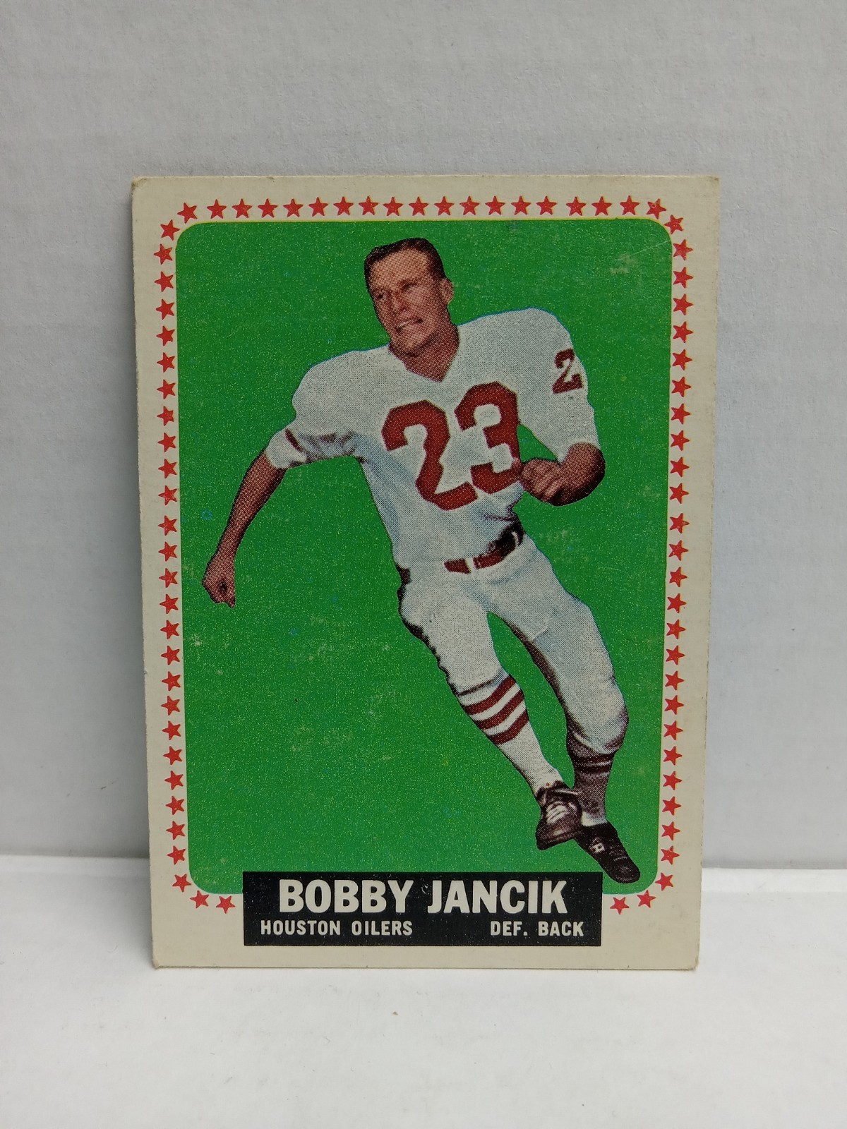 1964 Topps – Bobby Jancik #77 (RC) Short Print VG Cond. Houston Oilers
