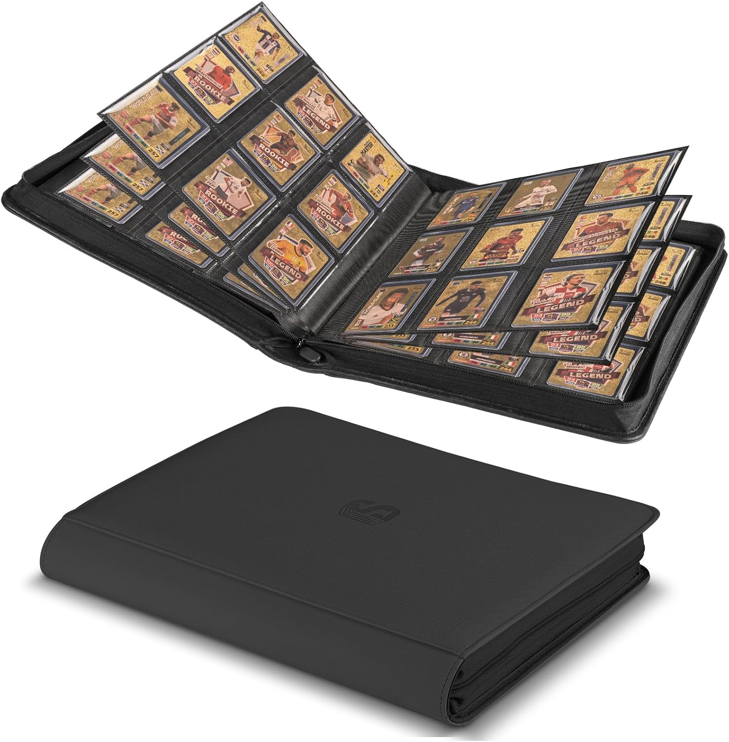 Toploader Binder, Holds 360 Top Loaders,9 Pocket Top Loader Binders for 3″ X 4″