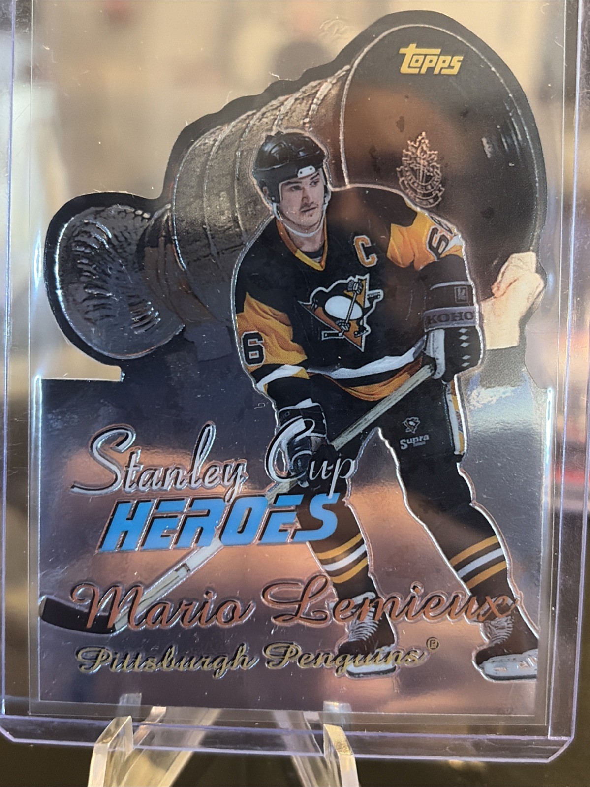 1999-00 Topps – Stanley Cup Heroes Mario Lemieux #SC1 Pittsburgh Penguins
