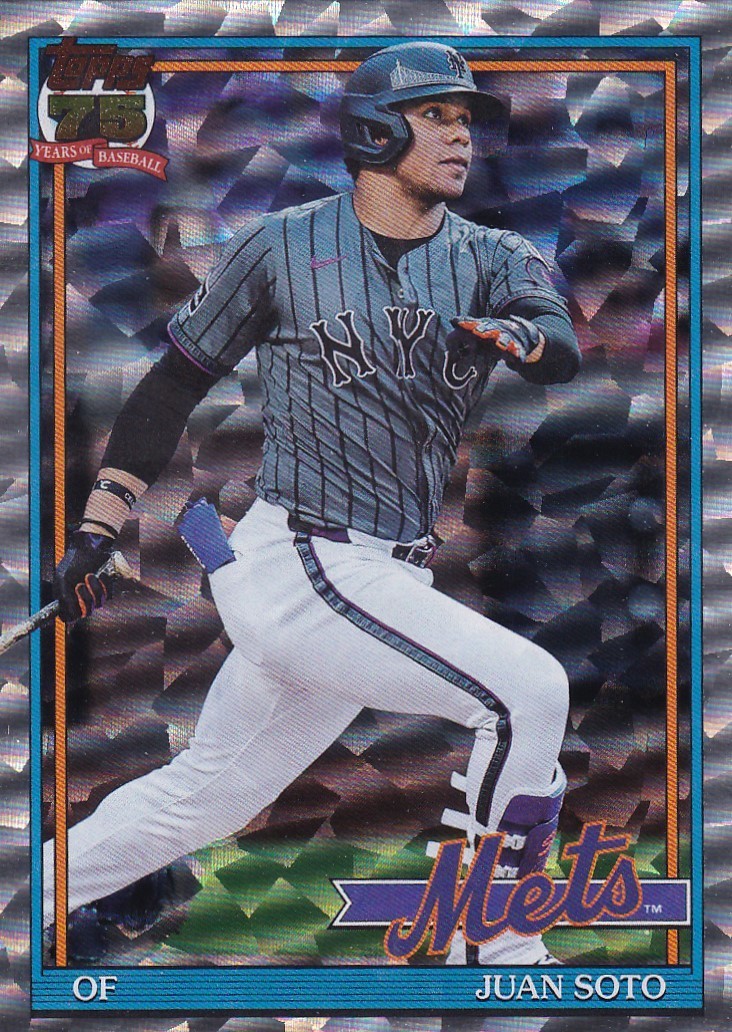 JUAN SOTO TOPPS 1991 35TH ANNIVERSARY RETRO CRACKLE FOIL METS #T91-82 2026 26 S1