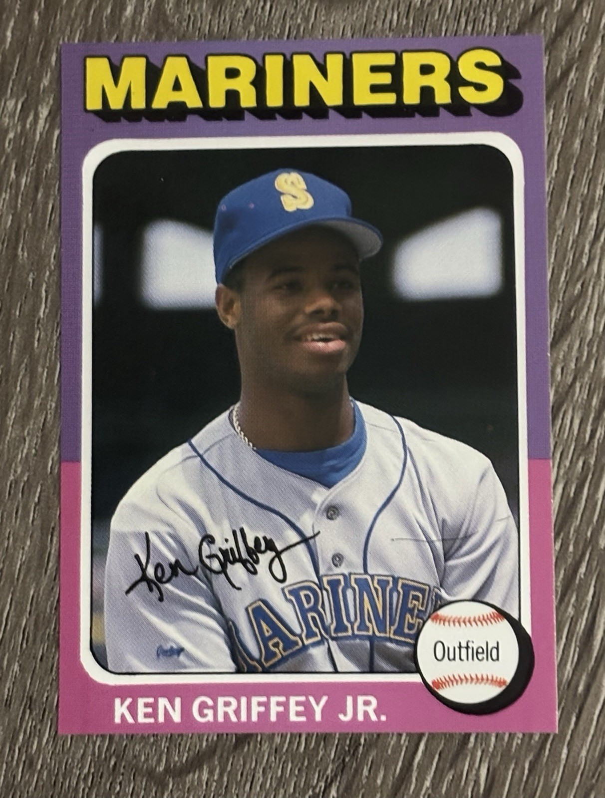 1991 Superstar Rookie Special Repli Cards – Ken Griffey Jr #10 Hand-Cut