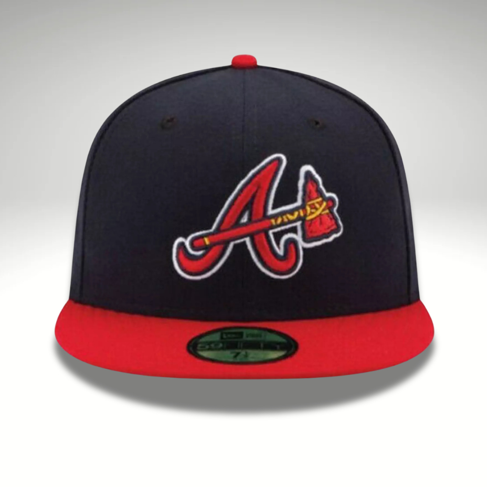 New Era 59FIFTY Atlanta Braves Fitted Hat Axe Logo Cap