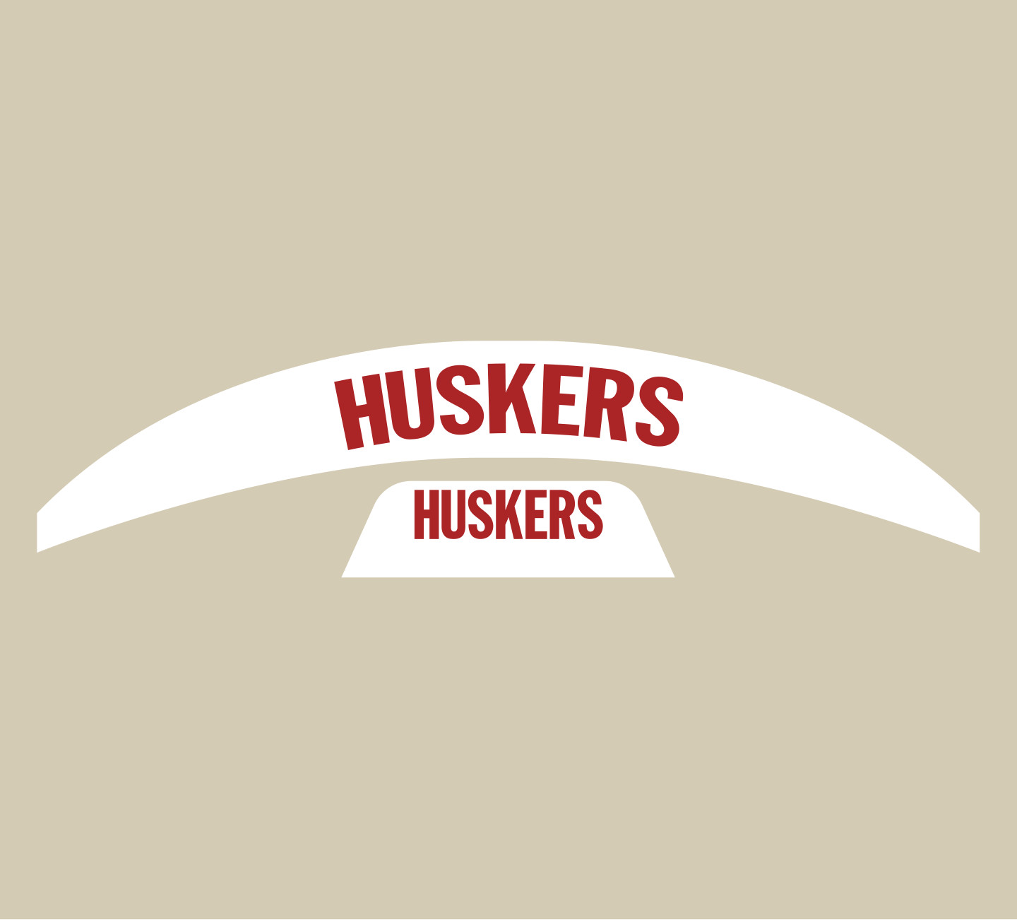 Nebraska Cornhuskers Riddell Mid-Size Speedflex Football Helmet Bumper Decal Set