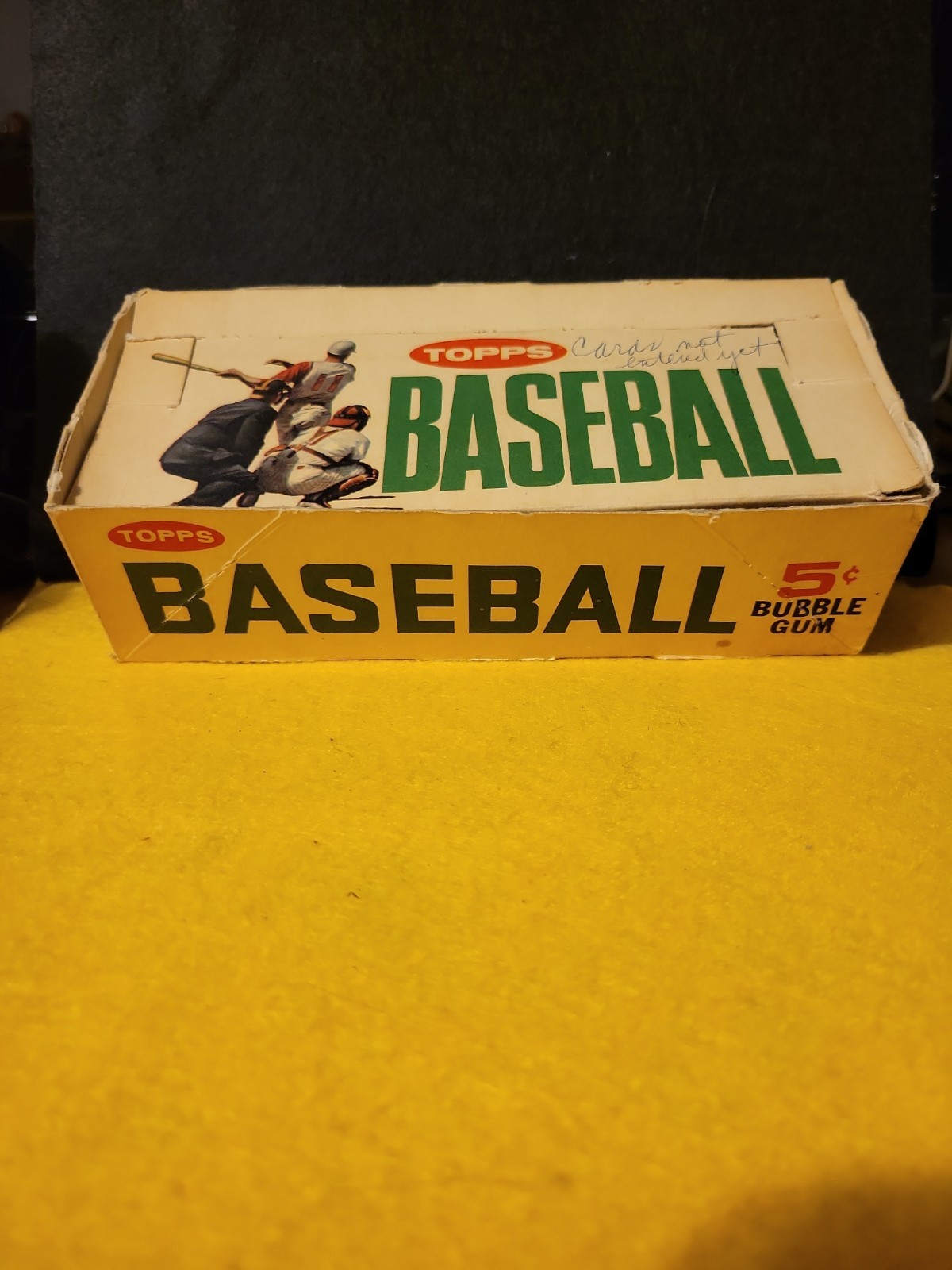 1964 TOPPS BASEBALL EMPTY WAX PACK DISPLAY BOX (Box Only) Rare