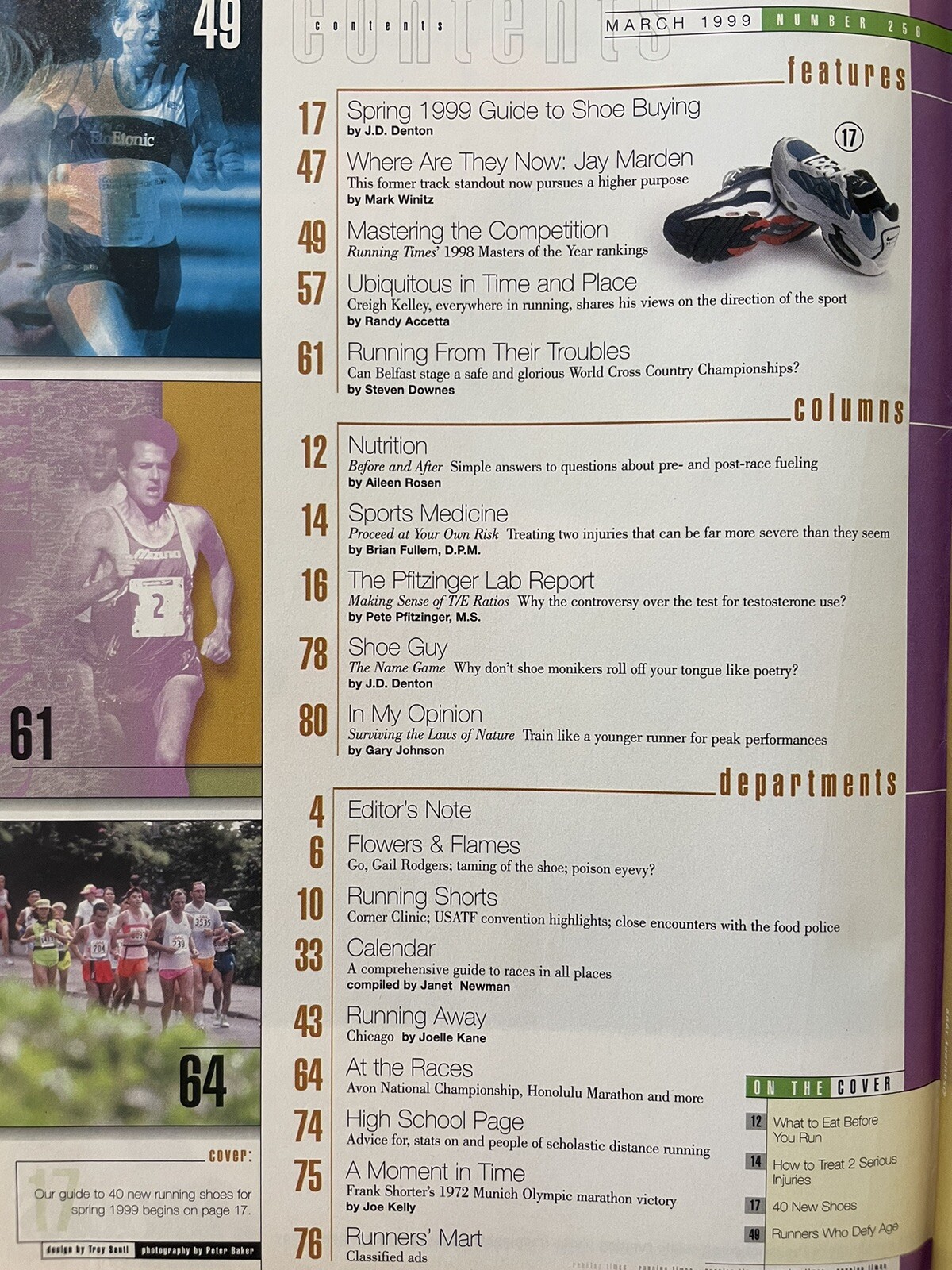 1999 Running Times Magazine March Shoe Buyer Guide, Nike ad
