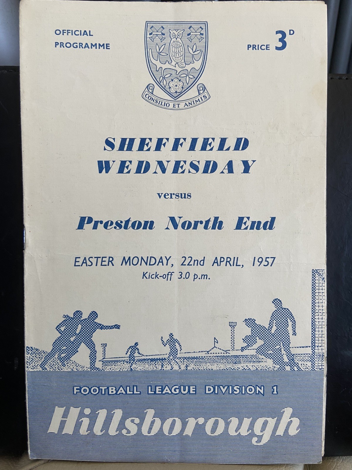 SHEFFIELD WEDNESDAY v PRESTON NORTH END, 22/04/1957, DIVISION 1,