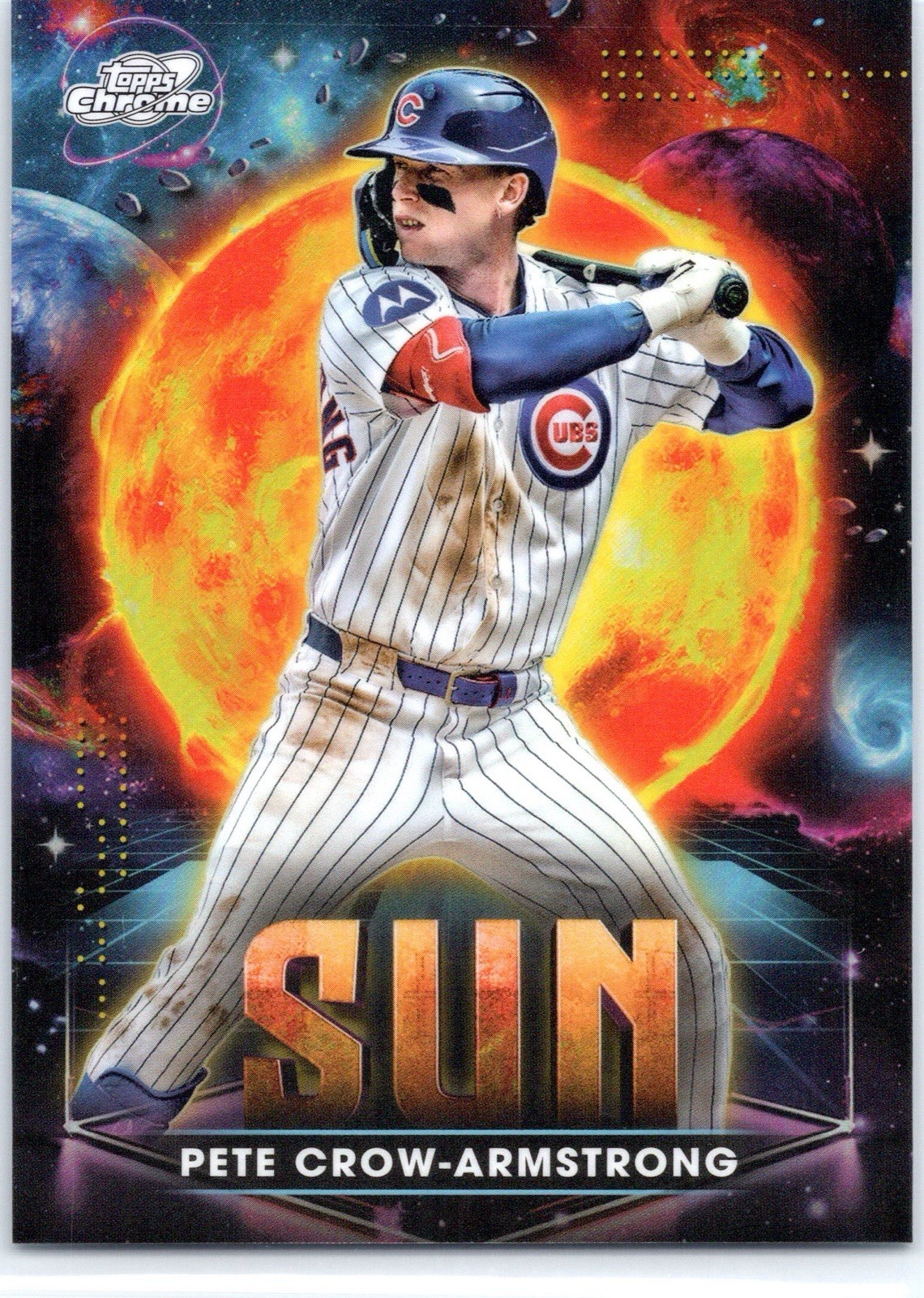 2025 Topps Cosmic Chrome Pete Crow-Armstrong Planetary Pursuit SUN SSP #PPS-9 ☀️