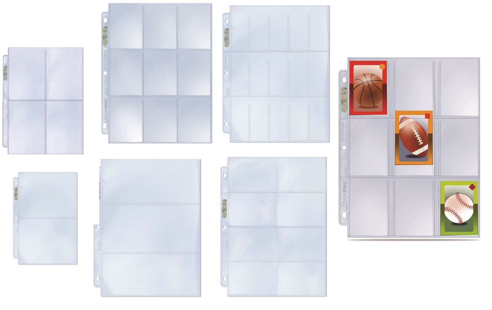 (25-Pack) Ultra Pro Pocket Binder Pages For 3 Ring Albums Cards, Gaming, Photos