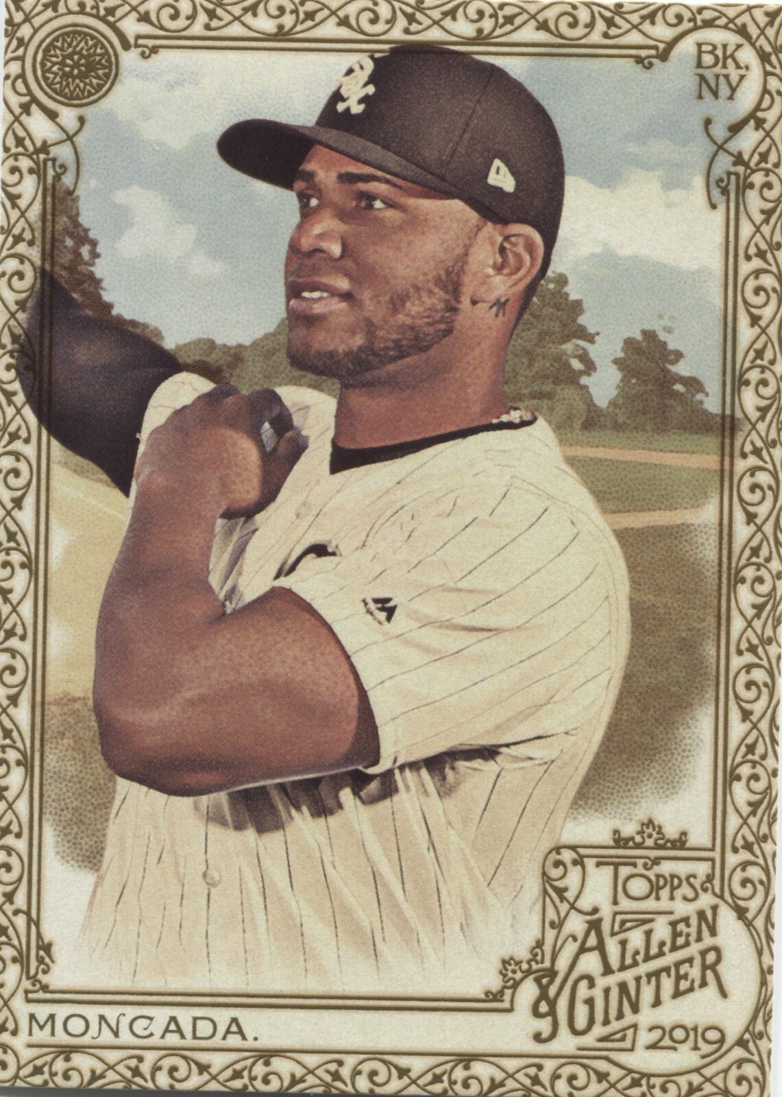 YOAN MONCADA 2019 Allen & Ginter GOLD BORDER Hot Box – CHICAGO WHITE SOX – #120