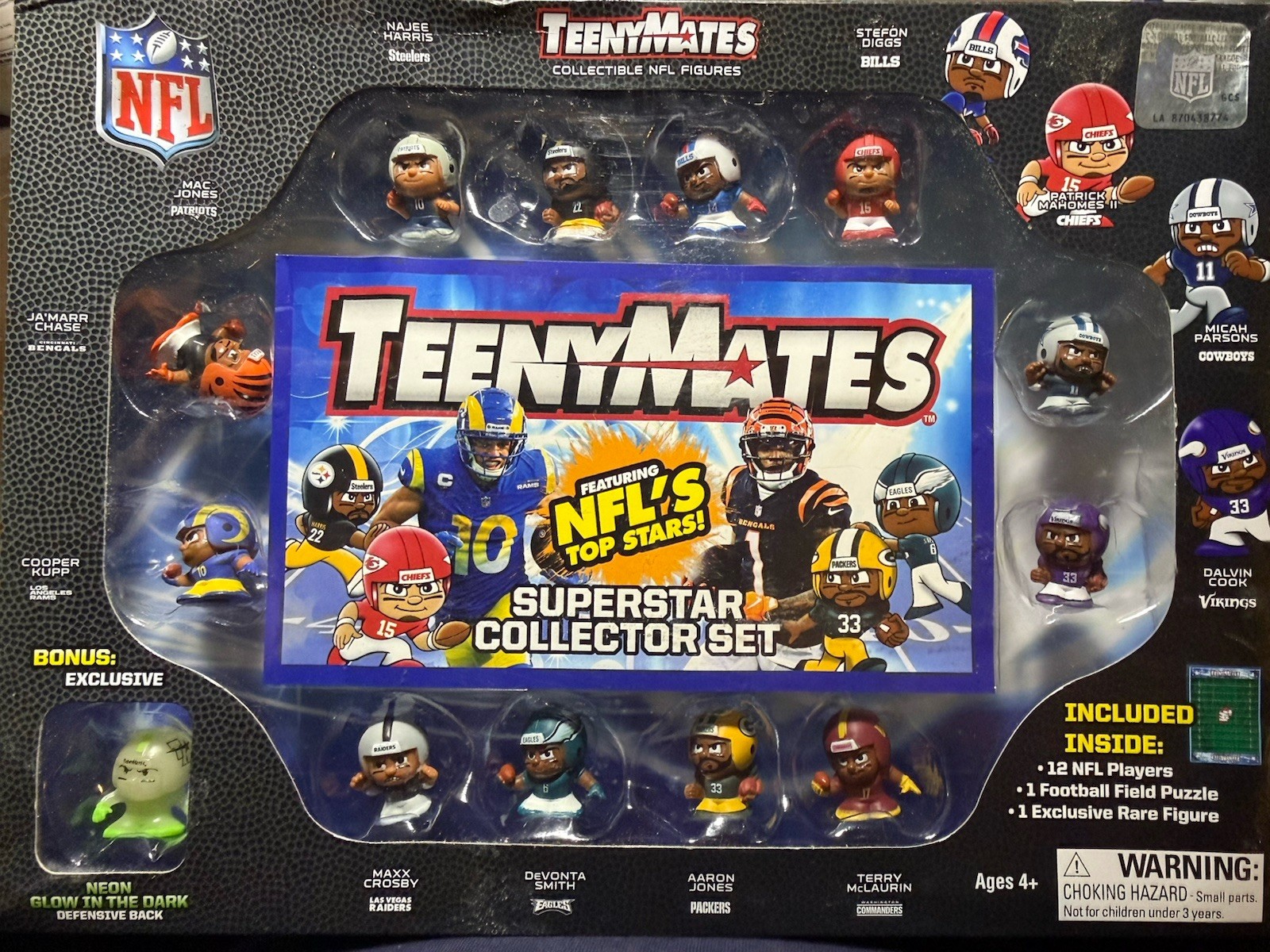 TeenyMates NFL Football 2022-23 Series Superstar Collector Box Set New