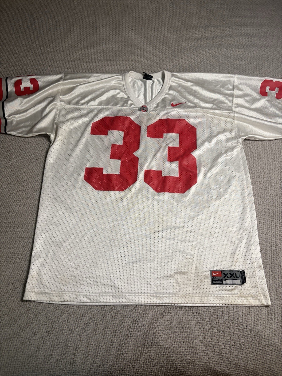 Vintage Ohio State Buckeyes Jersey Mens XL Nike Authentic James Laurinaitis #33