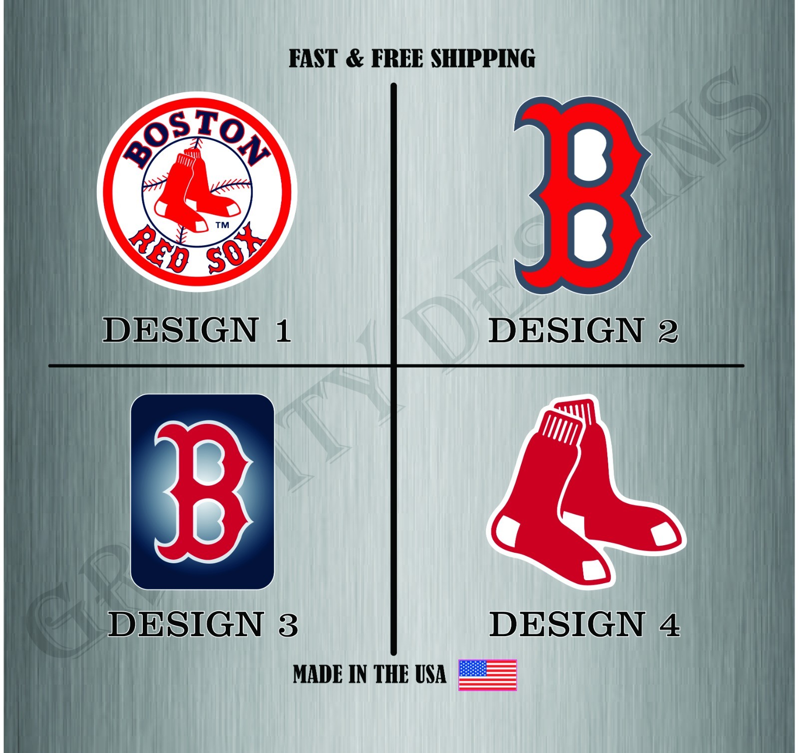 BOSTON RED SOX BASEBALL MLB LOGO VINYL STICKER DECAL CAR TRUCK WATER RESISTANT