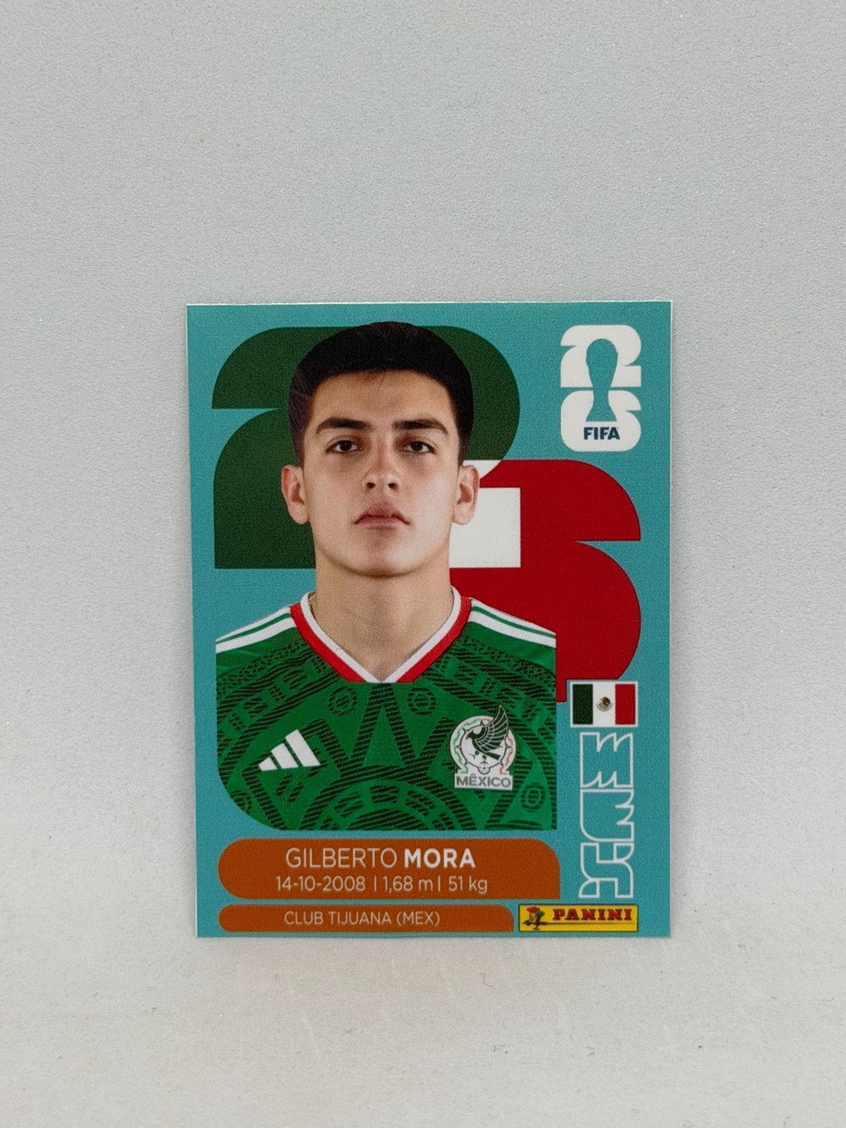 Gilberto Mora Sticker Decal Fifa World Cup 2026 MEXICO