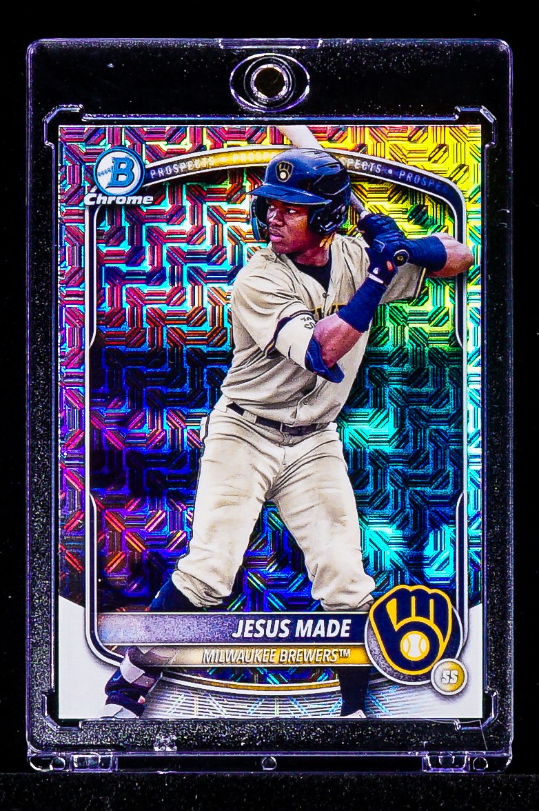 Jesus Made RARE REFRACTOR PANDORA ROOKIE INVESTMENT CARD PHENOM Brewers SSP