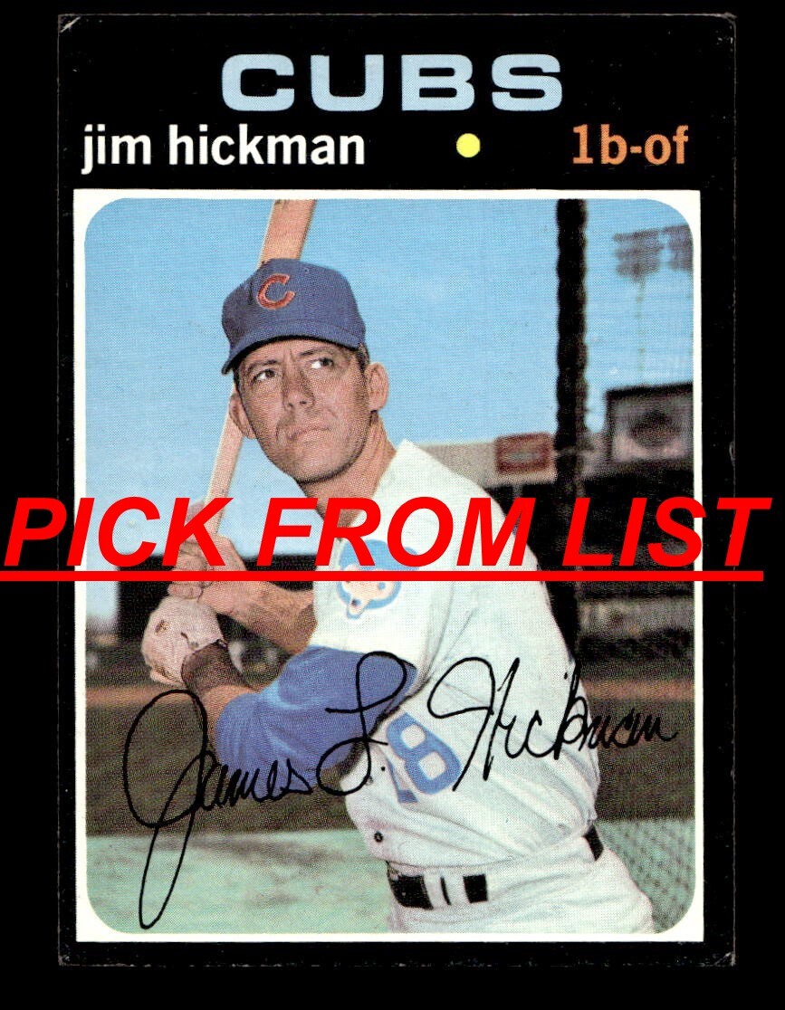 1971 Topps 3-229 VG-EX Pick From List All PICTURED dd5