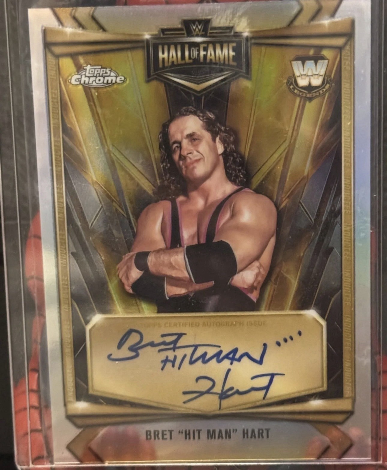 2026 Topps Chrome WWE Bret Hart Hall Of Fame Autograph