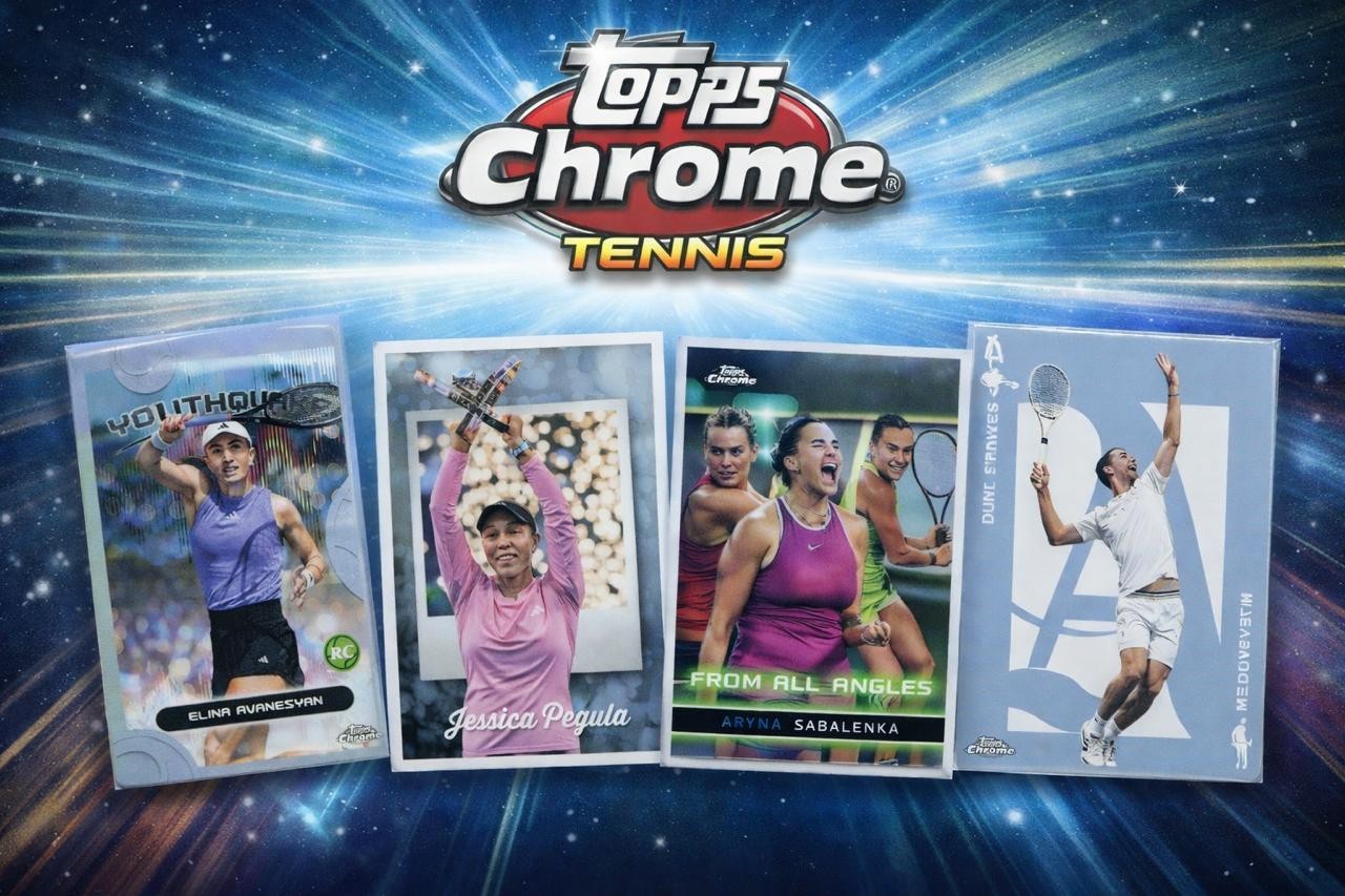 2025 Topps Chrome Tennis – Pick your Insert! Buy 3, 1 FREE!