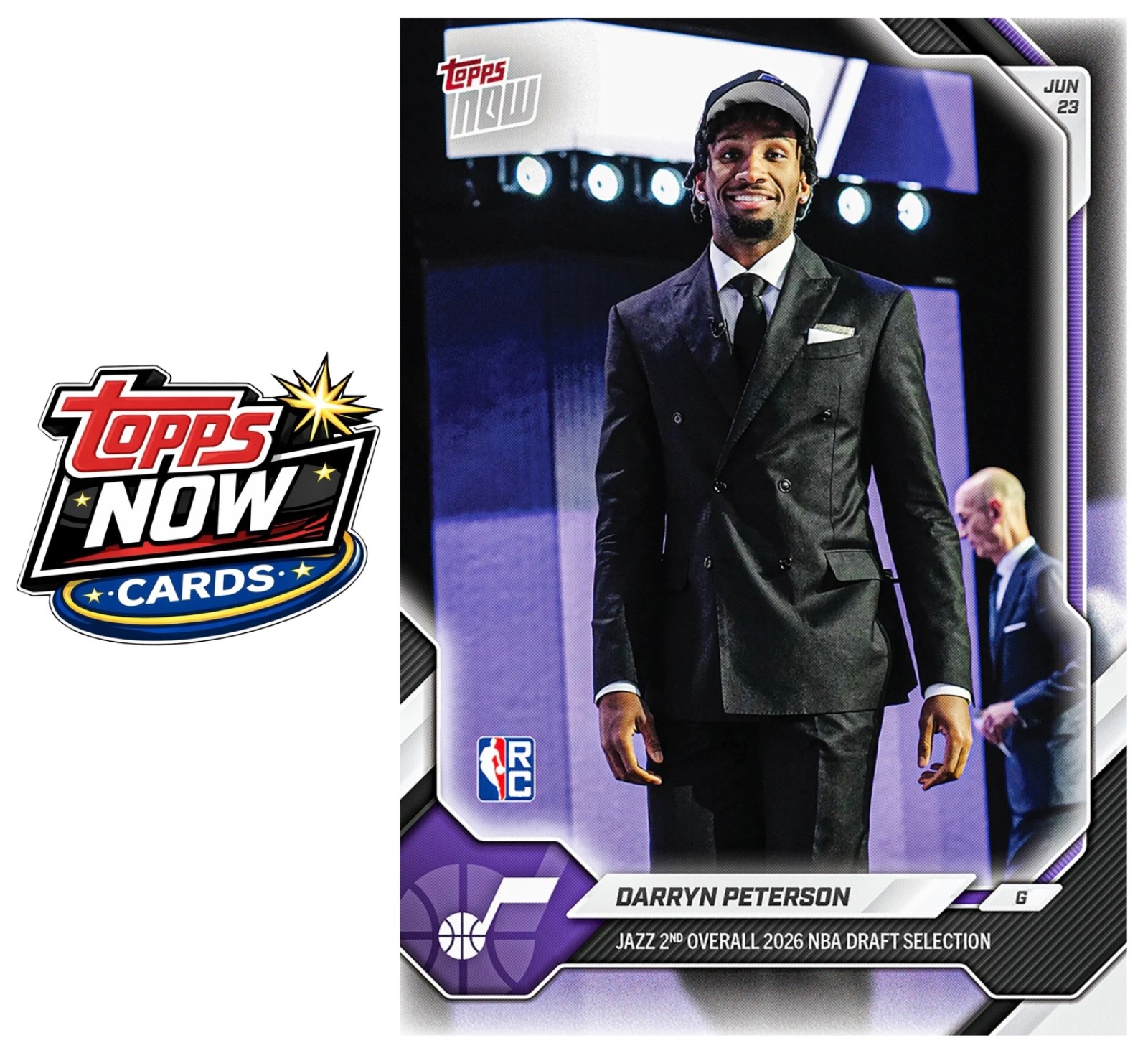 2025-26 NBA Topps Now #DPET Darryn Peterson RC DRAFT Utah Jazz – PRESALE