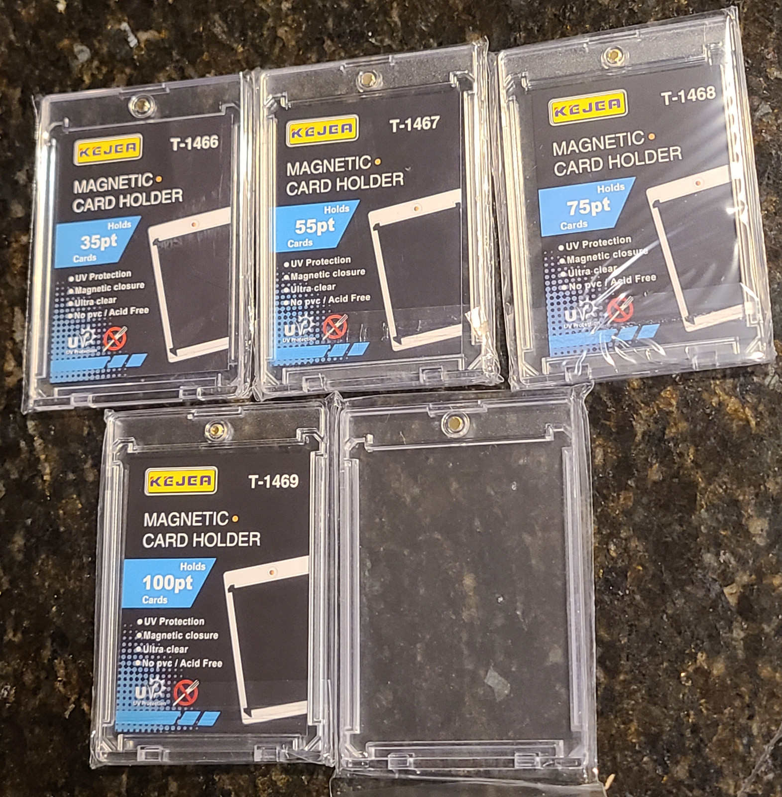 Kejea Magnetic Case Holder Sample Pack 35pt 55pt 75pt 100pt 130pt One of each.