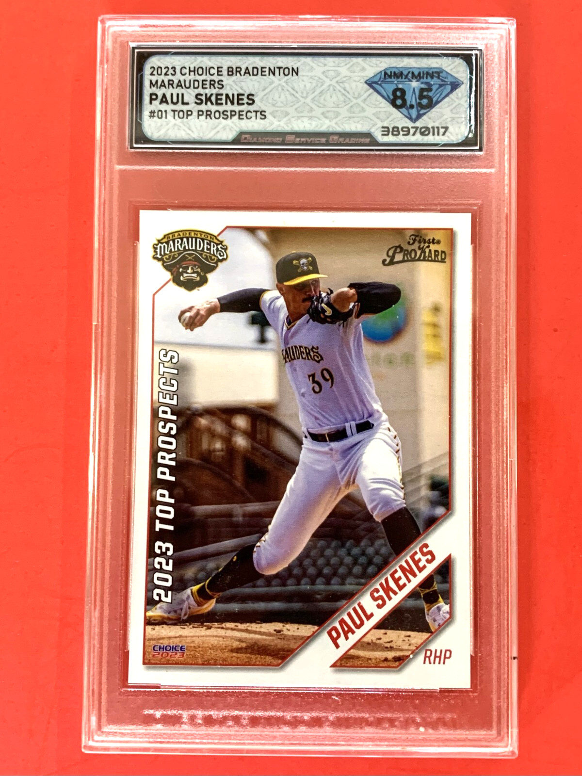 2023 Bradenton Marauders Top Prospects🔥PAUL SKENES RC! DSG Mint 8.5 (1/1060) 🔥