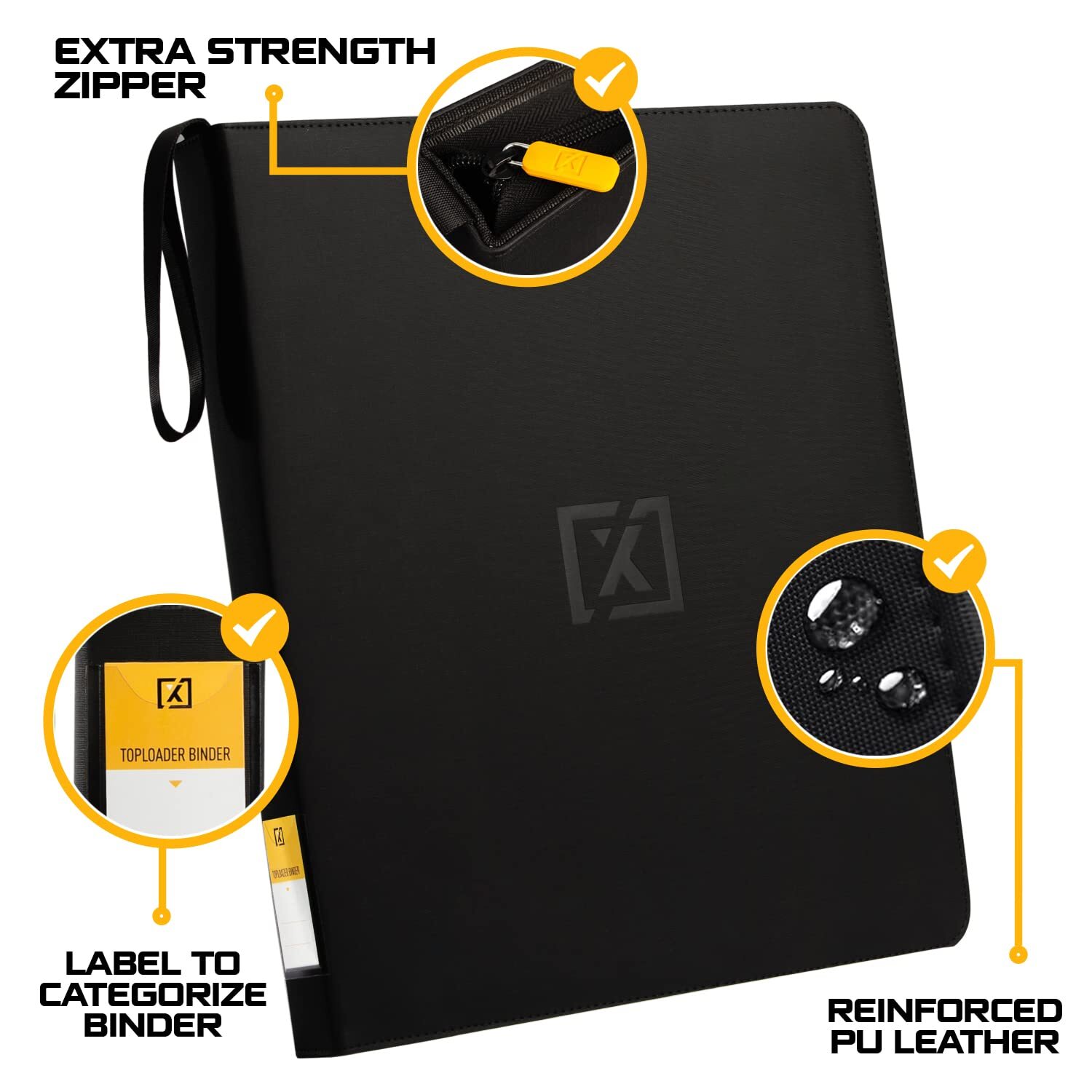 X Pro Large Capacity Toploader Card Binder Holds 252 Cards With 20 Toploaders