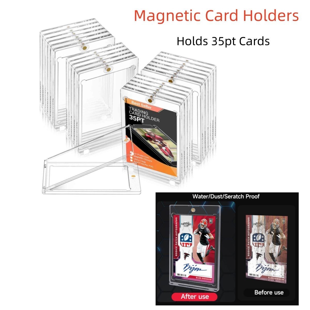 Graded Box Case/ Toploader/ Magnetic Card Holder For 35pt Pokémon Trading Cards