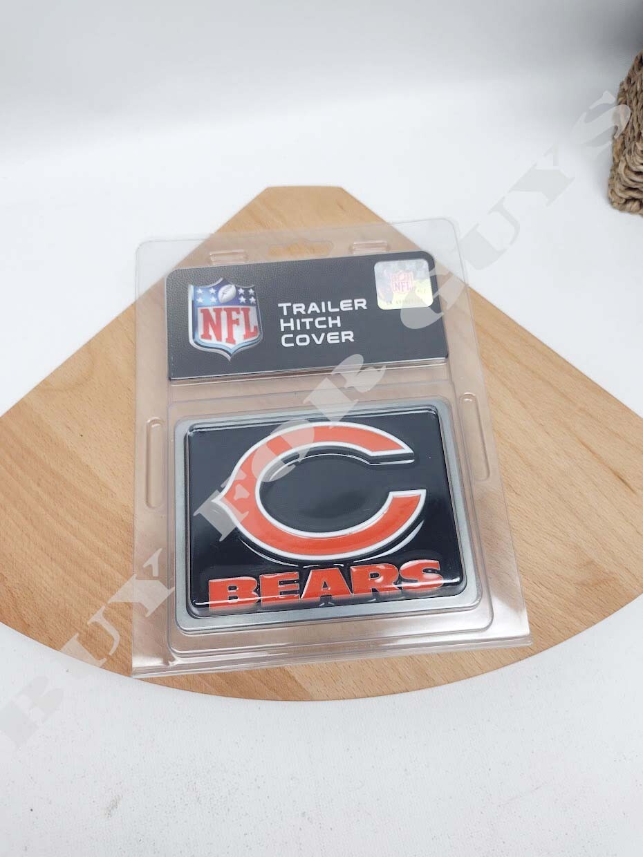 Chicago Bears NFL – Rectangle Trailer Truck Hitch Cover 2″ or 1.25″ B000K9XTRC