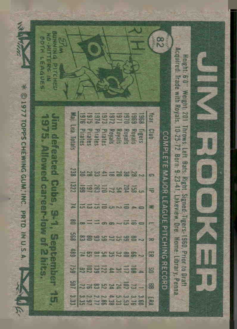 1977 Topps #82 Jim Rooker