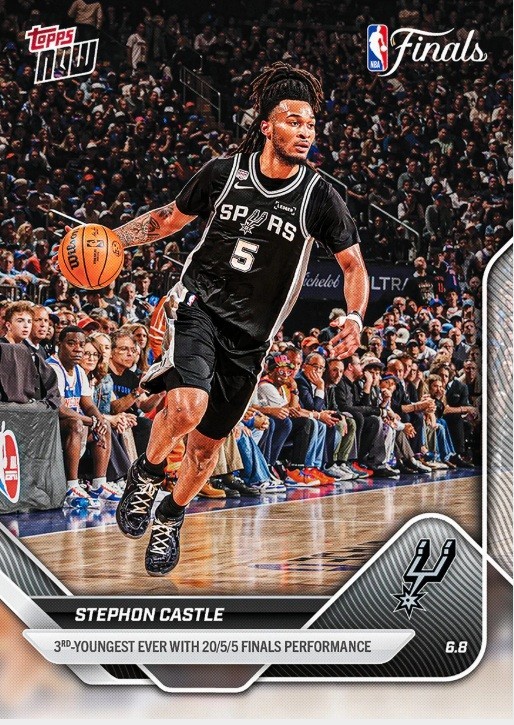 Stephon Castle 2025-26 NBA Topps Now #333 NBA Finals – Ship 7/1