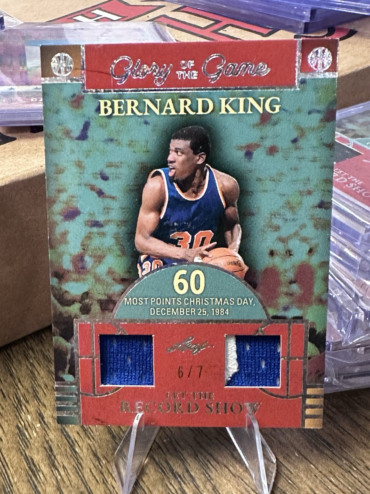 2025 Leaf Glory Of The Game Used Dual Jersey Bernard King 6/7 GD-DC2 NY KNICKS