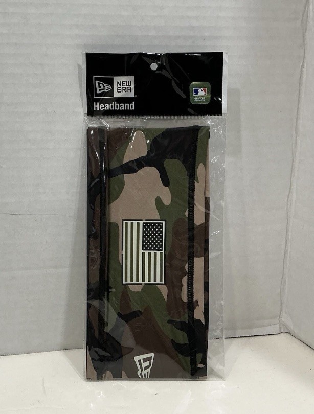 Flag Camouflage Patriotic Military New Era Headband NWT MLB Baseball