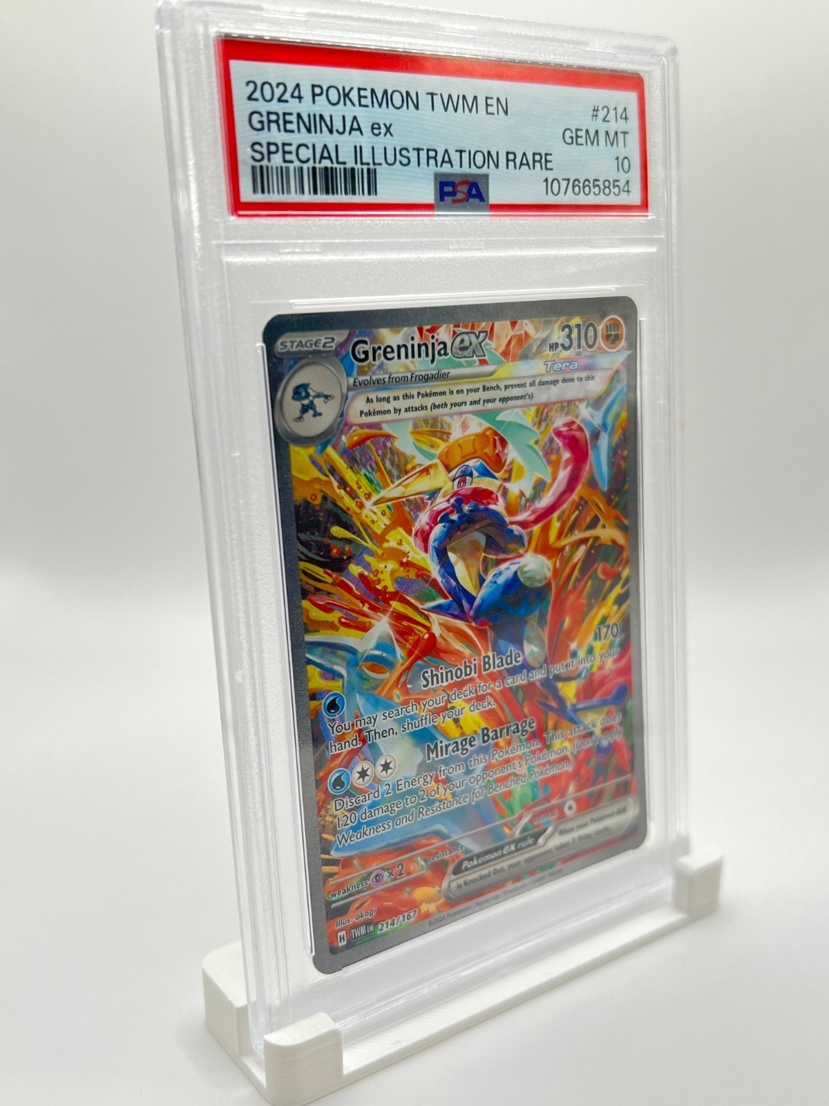 Graded Card Stand Holder Display for PSA Slabs – 5 Pack