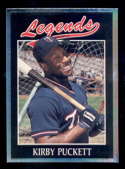 1991 Legends Magazine KIRBY PUCKETT Minnesota Twins Silver Foil Card