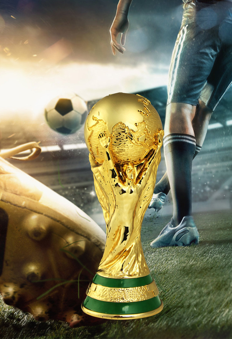 World Cup Replica Trophy 1:1 Full Size 2022 Qatar Version Hollow 36cm/14in Heigh