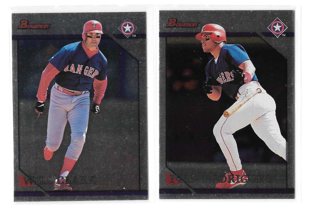 1996 Bowman Silver Foil – TEXAS RANGERS Team Set