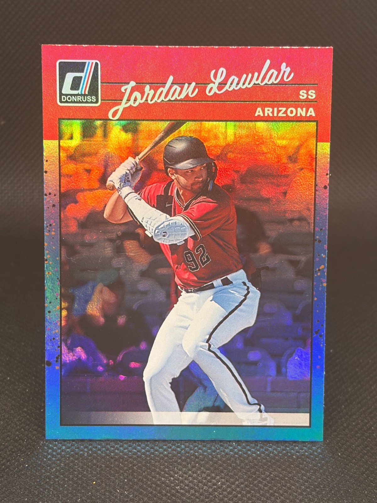 2023 Donruss 1990 Retro Blue Holo Jordan Lawlar #244 Arizona Diamondbacks